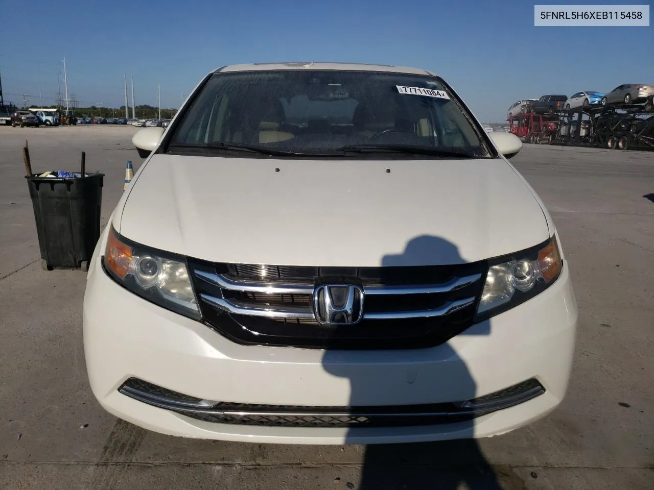 2014 Honda Odyssey Exl VIN: 5FNRL5H6XEB115458 Lot: 77711084