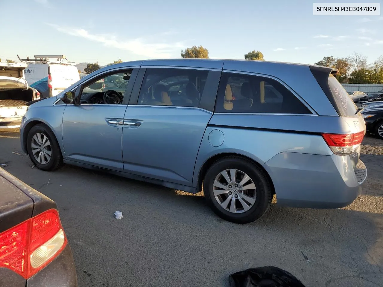 2014 Honda Odyssey Ex VIN: 5FNRL5H43EB047809 Lot: 78400784