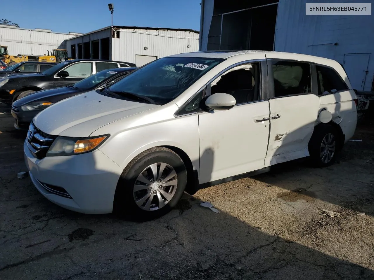 2014 Honda Odyssey Exl VIN: 5FNRL5H63EB045771 Lot: 78643984