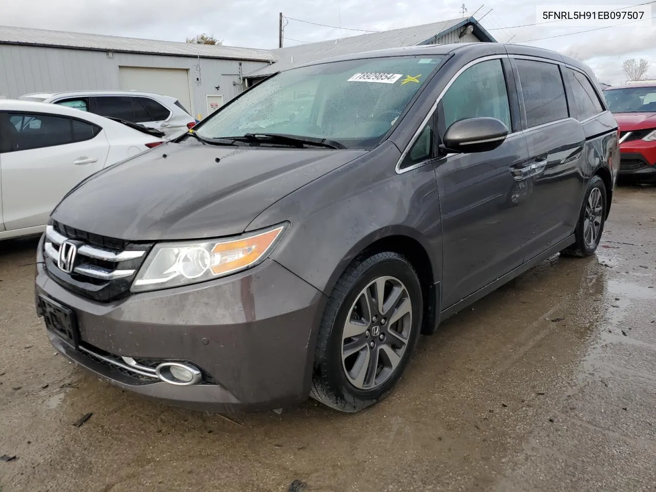 2014 Honda Odyssey Touring VIN: 5FNRL5H91EB097507 Lot: 78929854