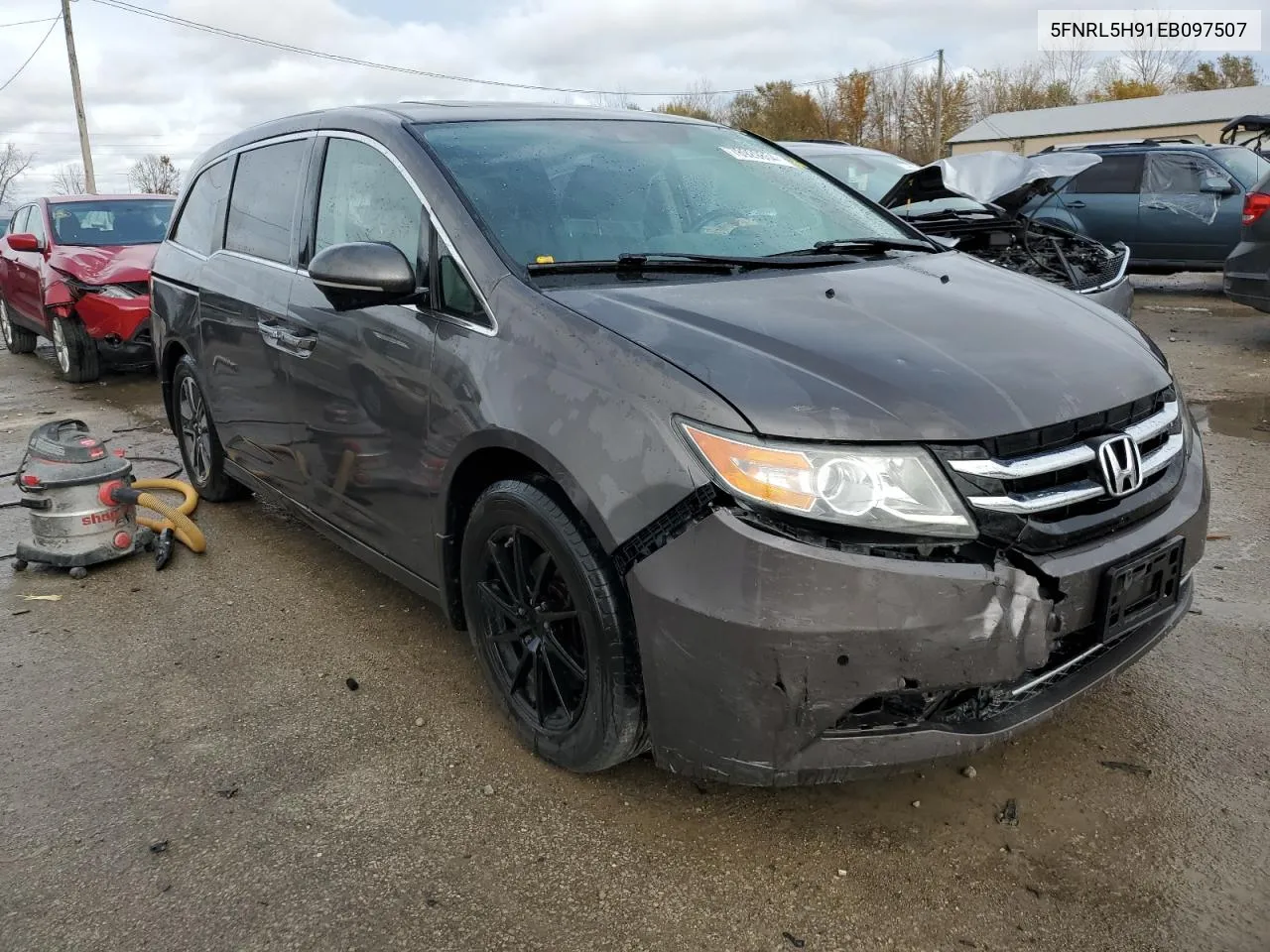 2014 Honda Odyssey Touring VIN: 5FNRL5H91EB097507 Lot: 78929854