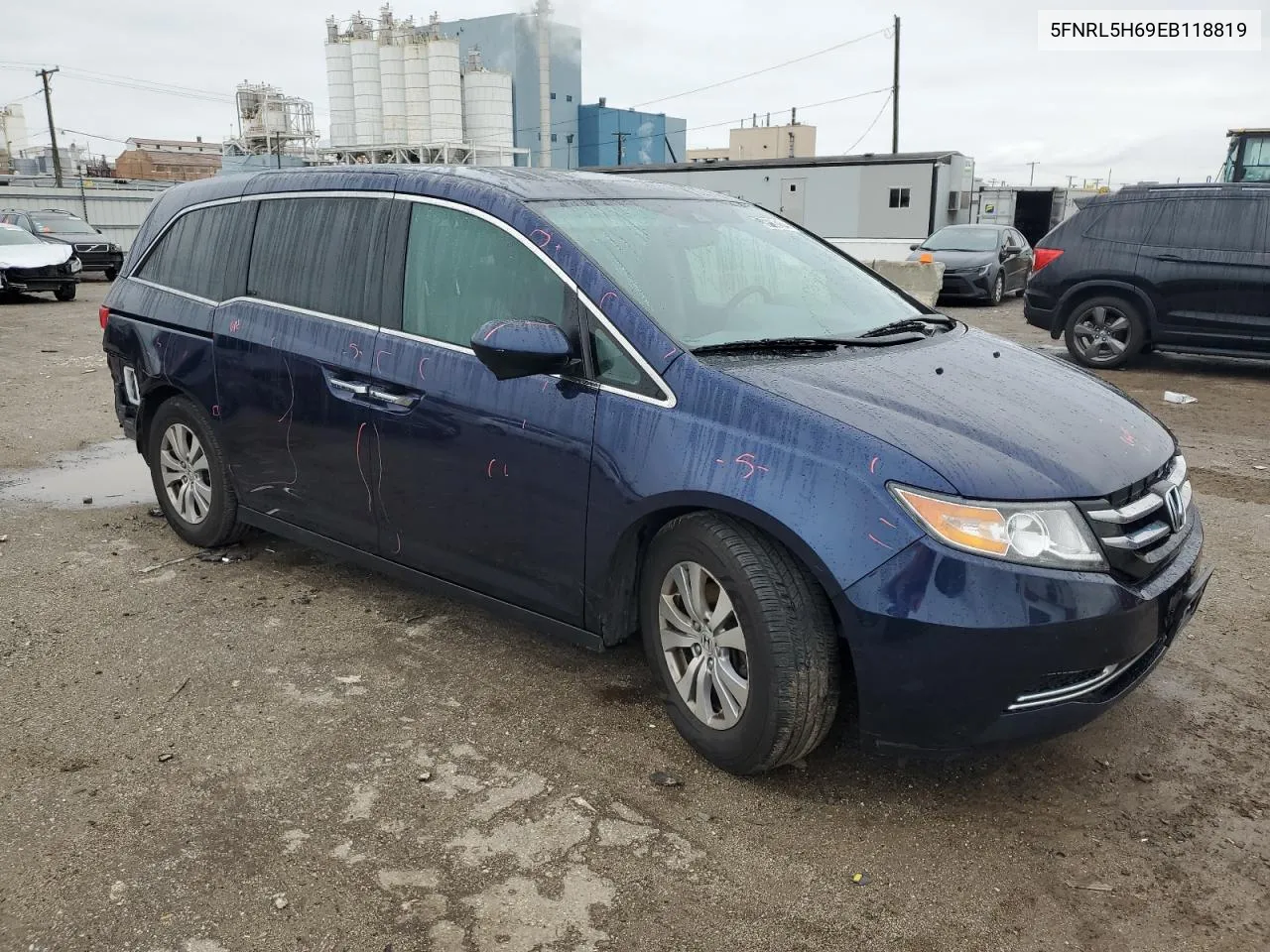 2014 Honda Odyssey Exl VIN: 5FNRL5H69EB118819 Lot: 79062454