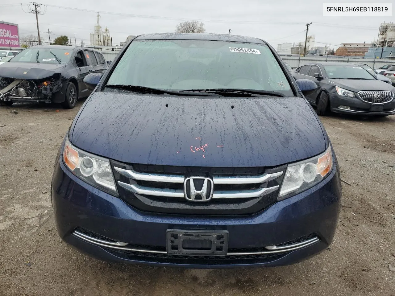 2014 Honda Odyssey Exl VIN: 5FNRL5H69EB118819 Lot: 79062454