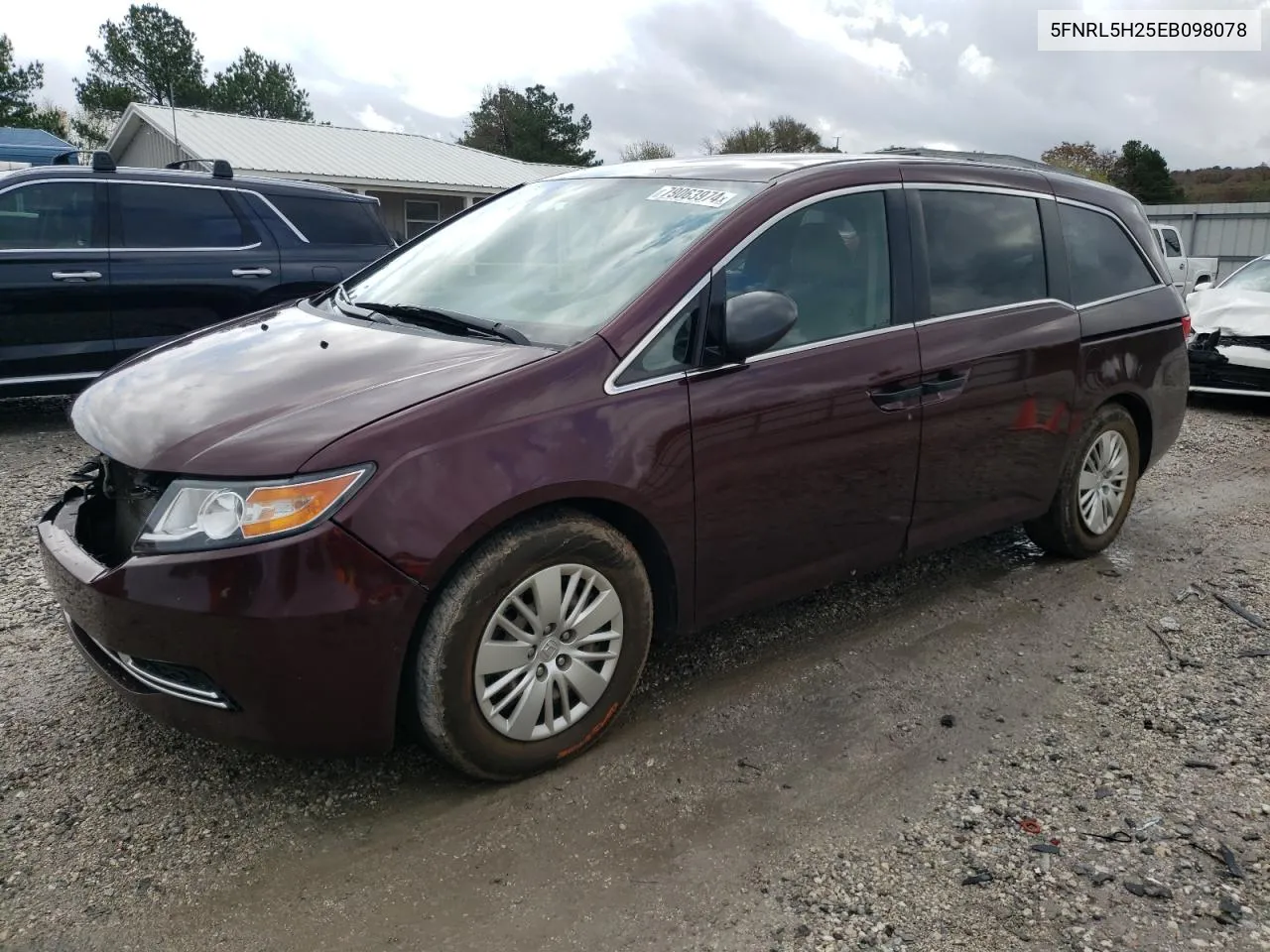 2014 Honda Odyssey Lx VIN: 5FNRL5H25EB098078 Lot: 79063974