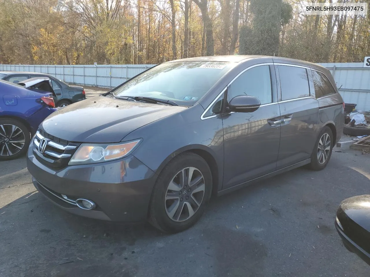 2014 Honda Odyssey Touring VIN: 5FNRL5H93EB097475 Lot: 79336284