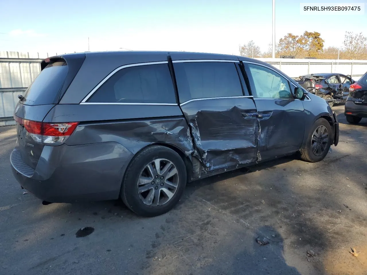 2014 Honda Odyssey Touring VIN: 5FNRL5H93EB097475 Lot: 79336284