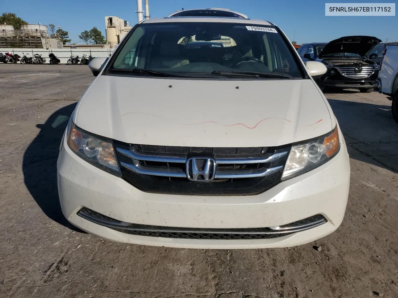 2014 Honda Odyssey Exl VIN: 5FNRL5H67EB117152 Lot: 79403744