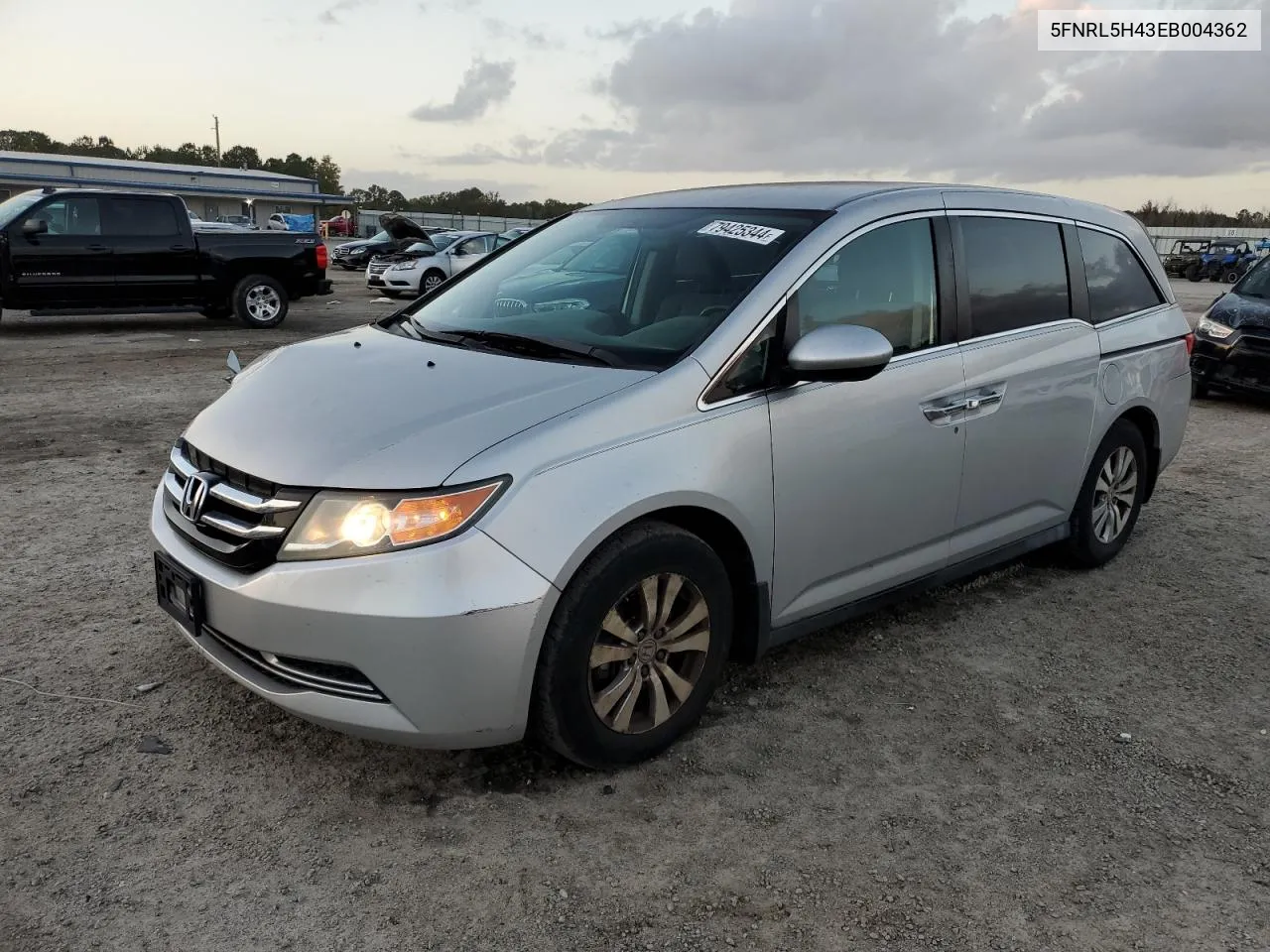 2014 Honda Odyssey Ex VIN: 5FNRL5H43EB004362 Lot: 79425344