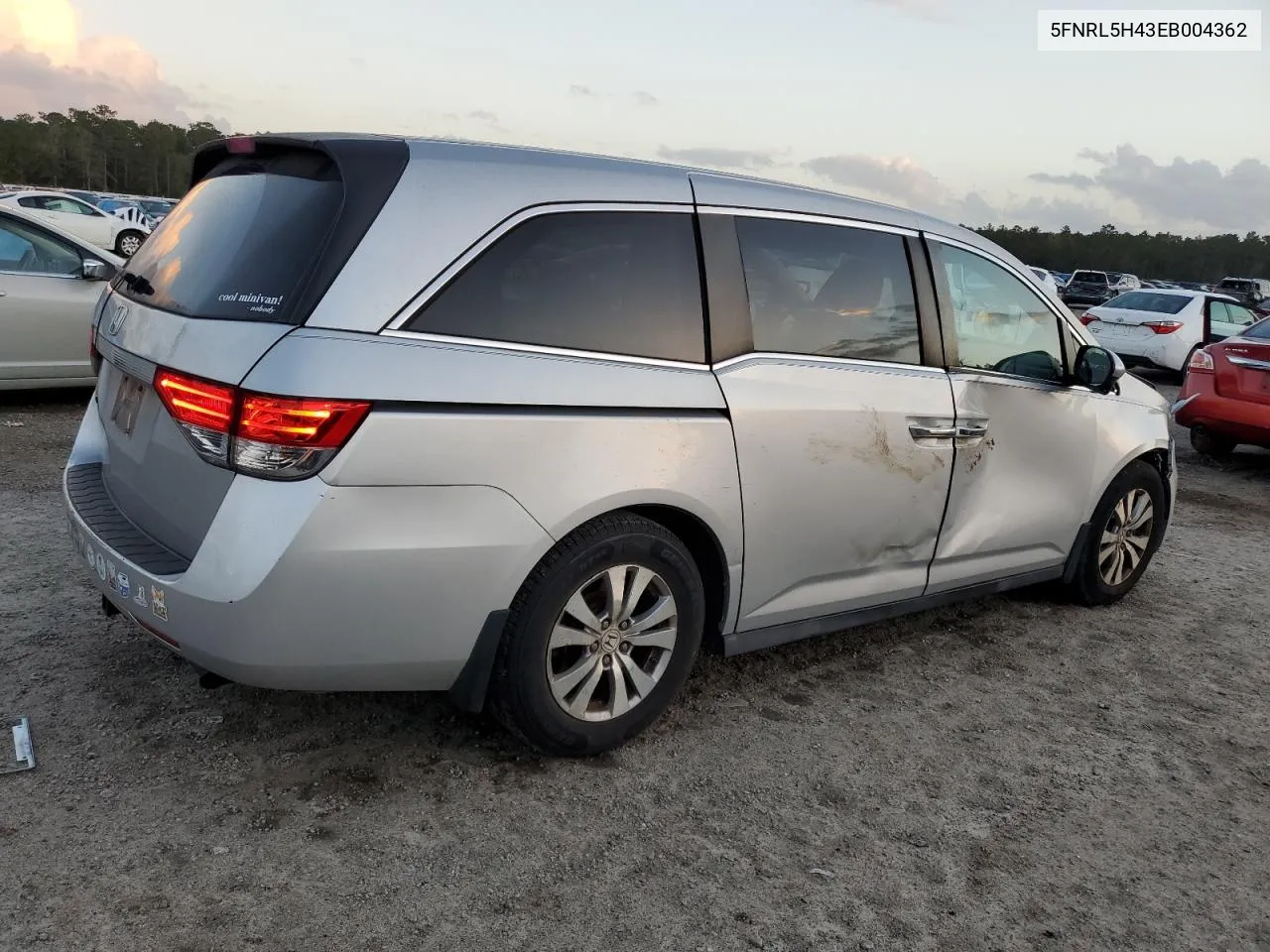 2014 Honda Odyssey Ex VIN: 5FNRL5H43EB004362 Lot: 79425344