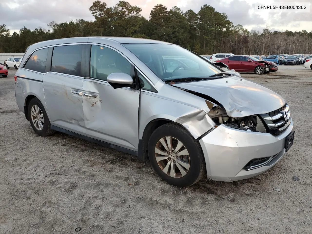 2014 Honda Odyssey Ex VIN: 5FNRL5H43EB004362 Lot: 79425344