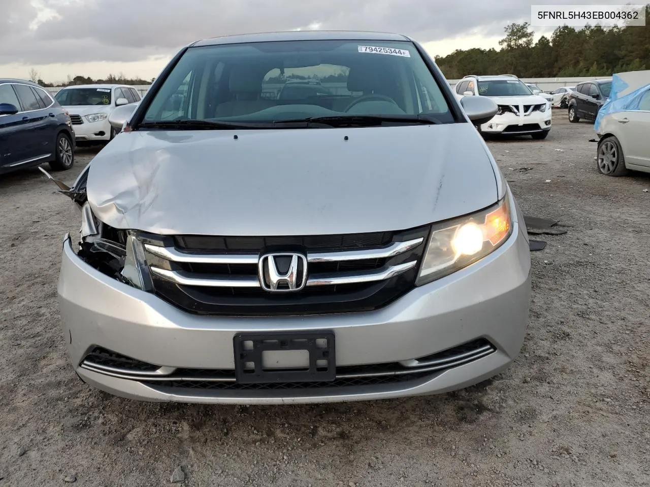 2014 Honda Odyssey Ex VIN: 5FNRL5H43EB004362 Lot: 79425344