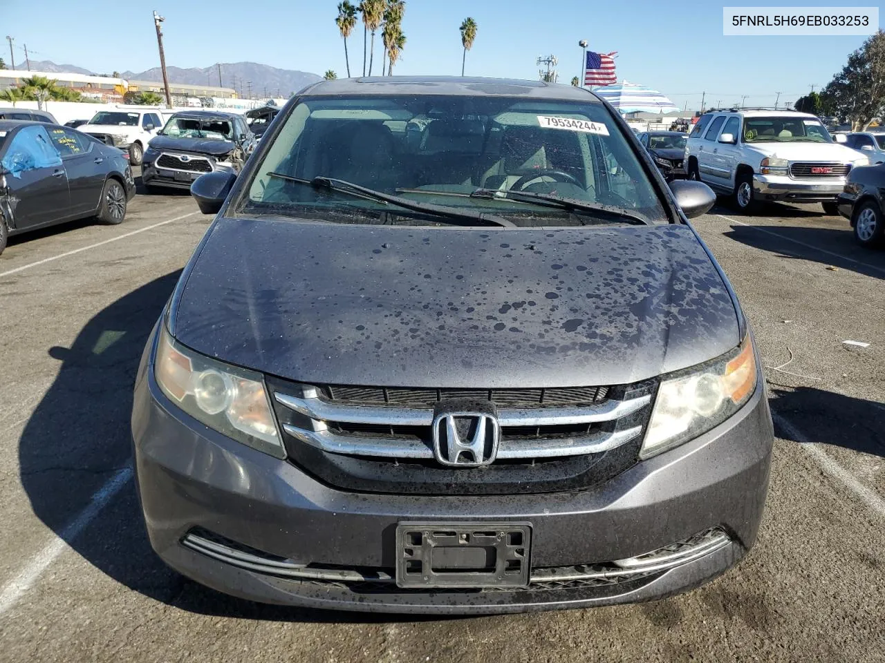 2014 Honda Odyssey Exl VIN: 5FNRL5H69EB033253 Lot: 79534244