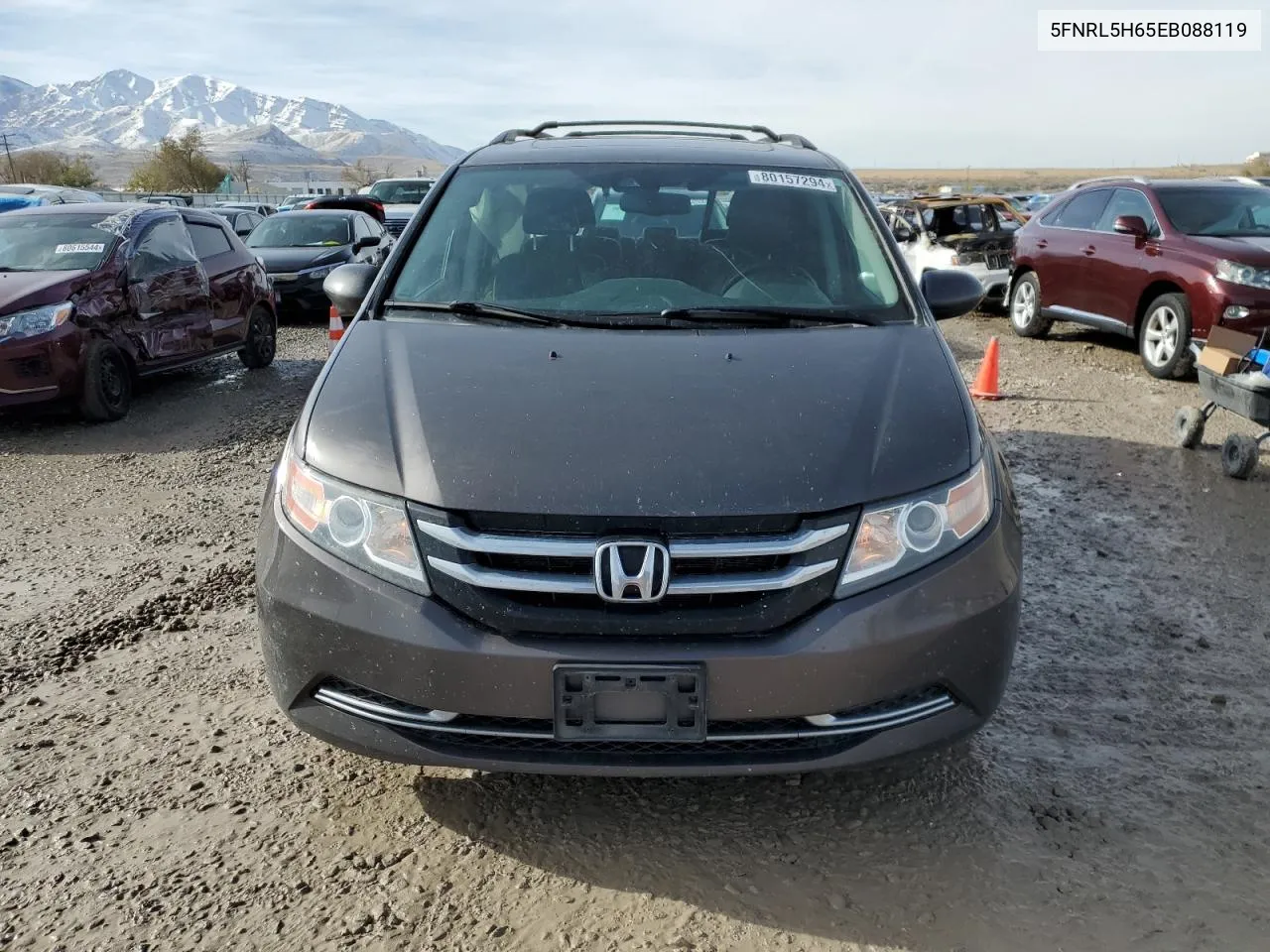 2014 Honda Odyssey Exl VIN: 5FNRL5H65EB088119 Lot: 80157294