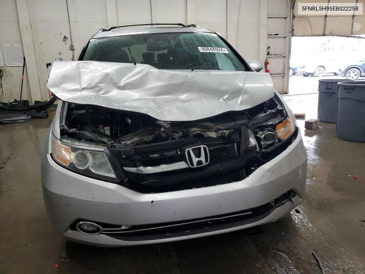 2014 Honda Odyssey Touring VIN: 5FNRL5H95EB022258 Lot: 80848924