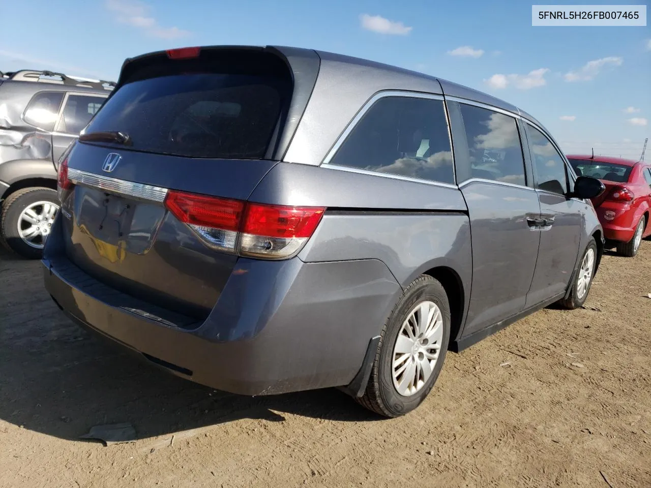 2015 Honda Odyssey Lx VIN: 5FNRL5H26FB007465 Lot: 42413214