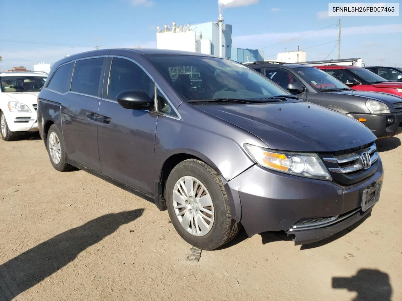 5FNRL5H26FB007465 2015 Honda Odyssey Lx