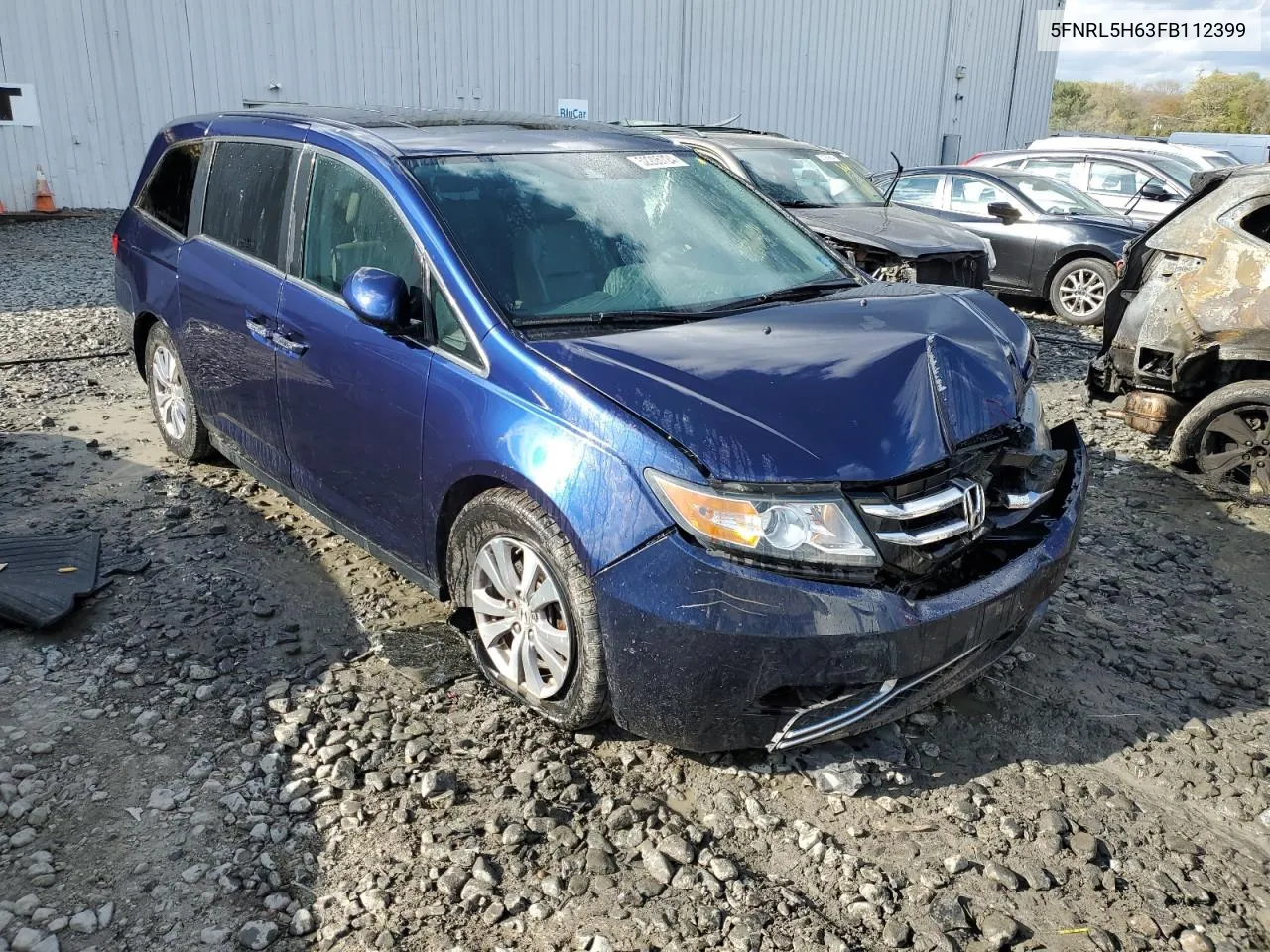 2015 Honda Odyssey Exl VIN: 5FNRL5H63FB112399 Lot: 52205724