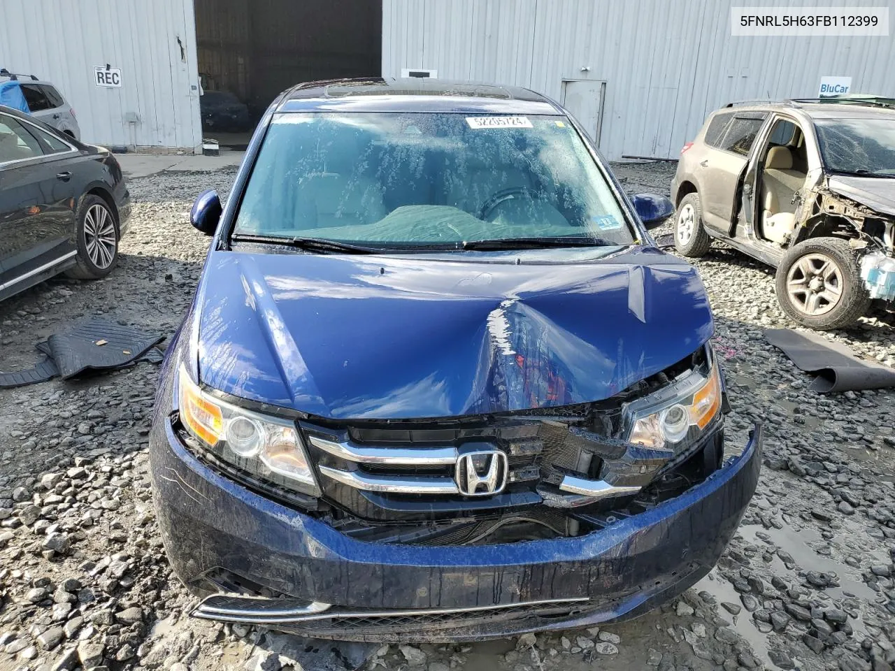 2015 Honda Odyssey Exl VIN: 5FNRL5H63FB112399 Lot: 52205724