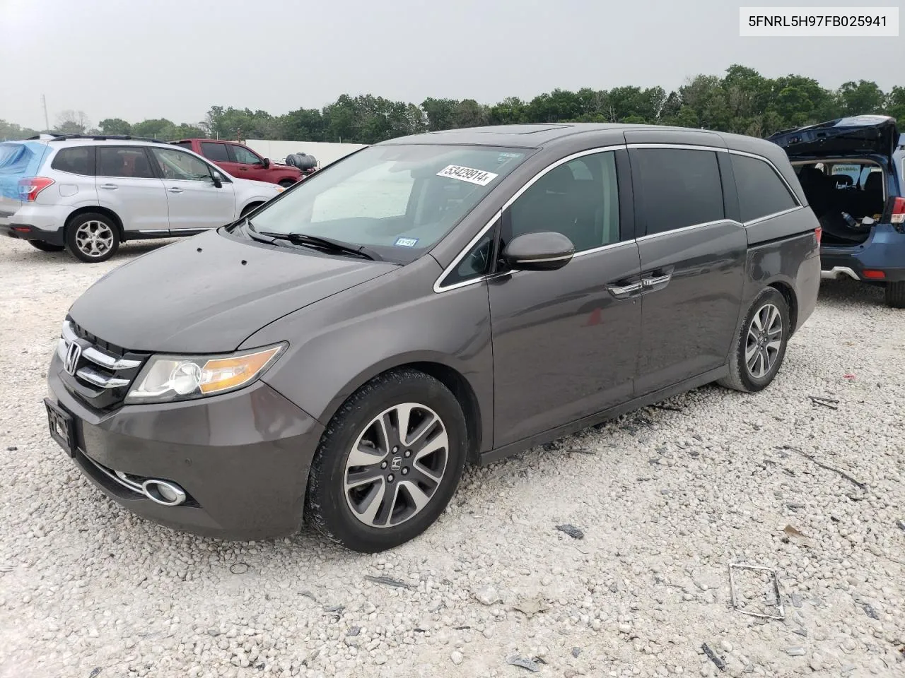 2015 Honda Odyssey Touring VIN: 5FNRL5H97FB025941 Lot: 53429914