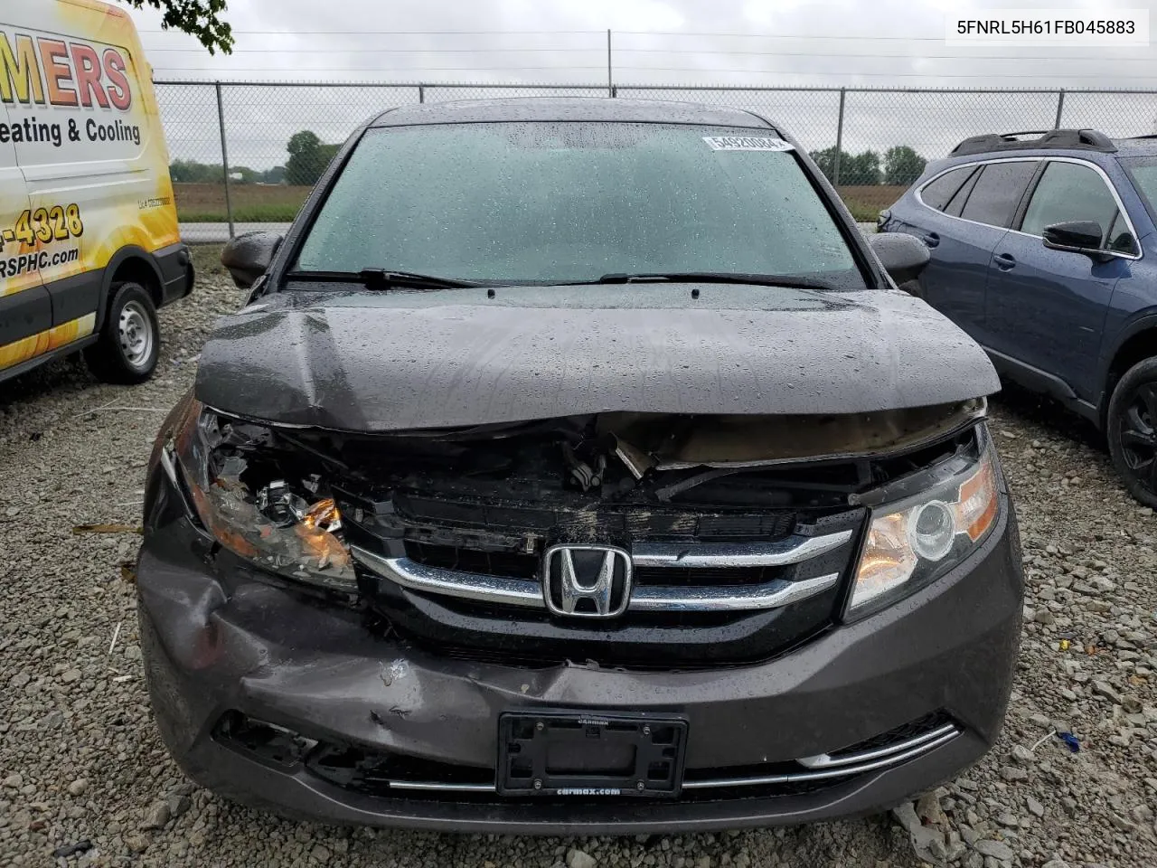 2015 Honda Odyssey Exl VIN: 5FNRL5H61FB045883 Lot: 54920084