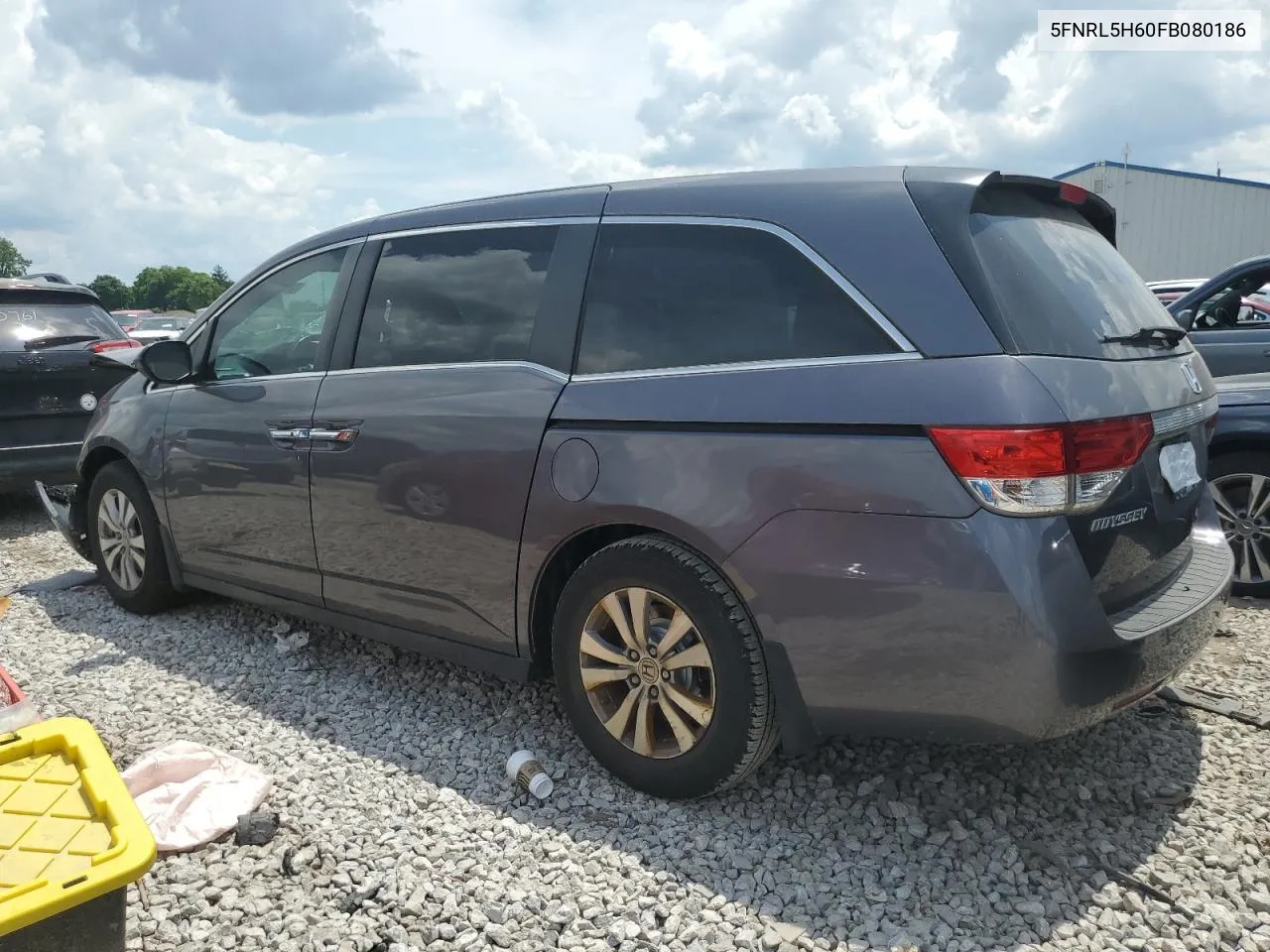 5FNRL5H60FB080186 2015 Honda Odyssey Exl