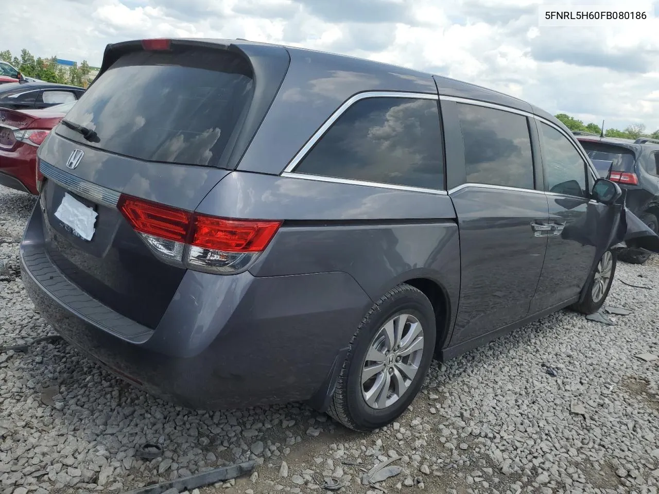 5FNRL5H60FB080186 2015 Honda Odyssey Exl