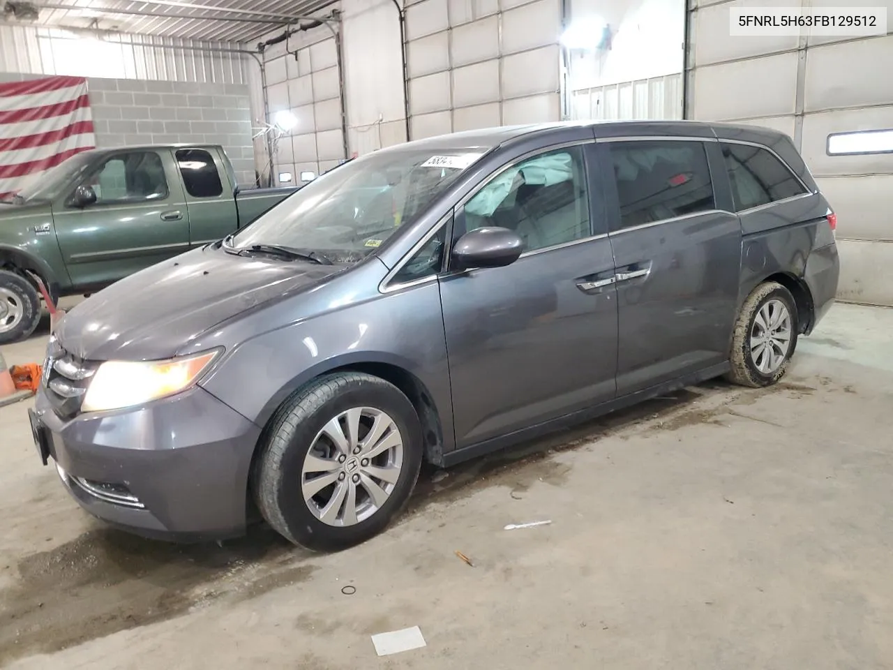 2015 Honda Odyssey Exl VIN: 5FNRL5H63FB129512 Lot: 58341354