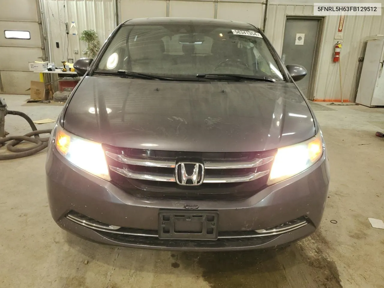 2015 Honda Odyssey Exl VIN: 5FNRL5H63FB129512 Lot: 58341354