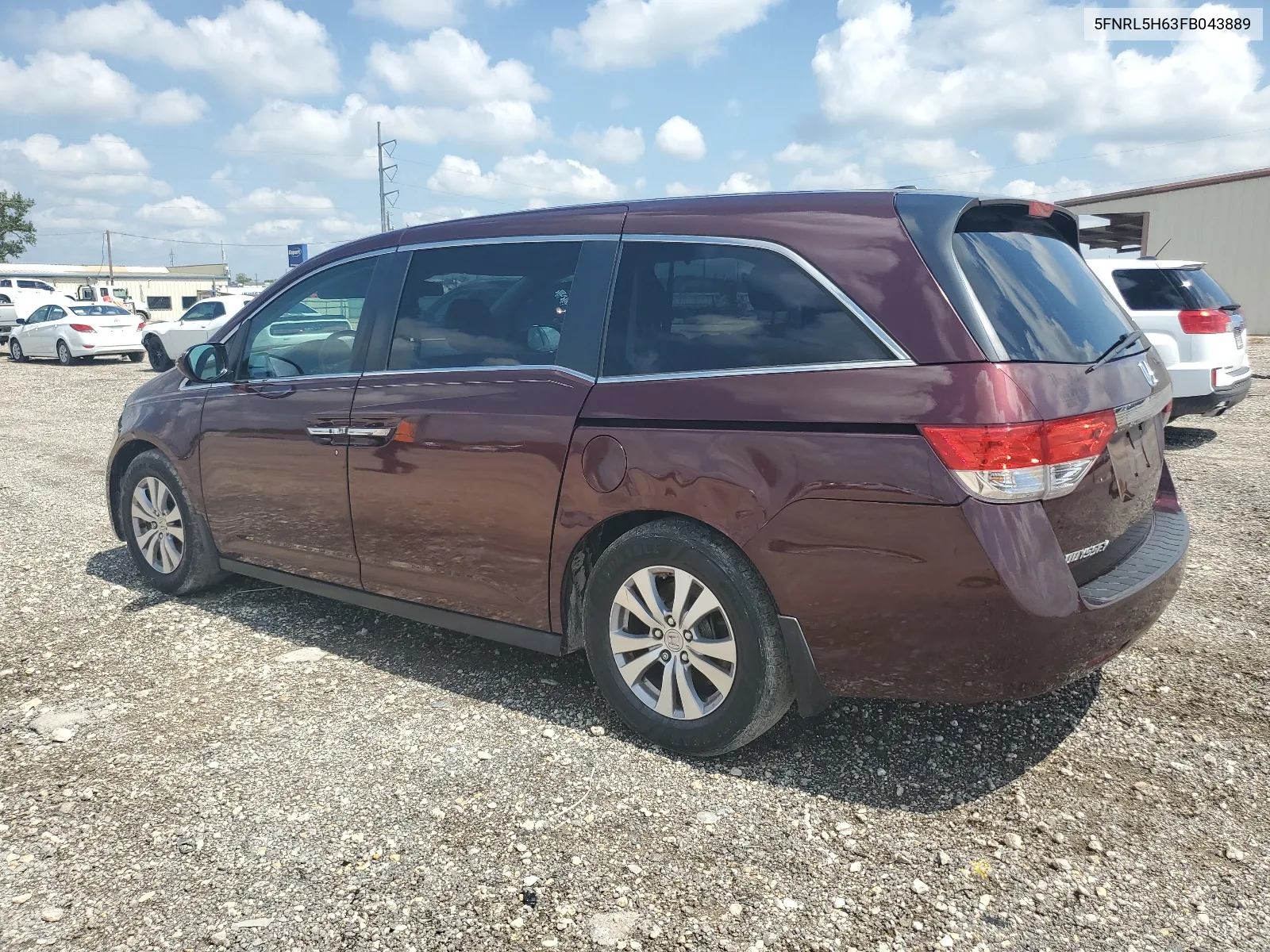 5FNRL5H63FB043889 2015 Honda Odyssey Exl