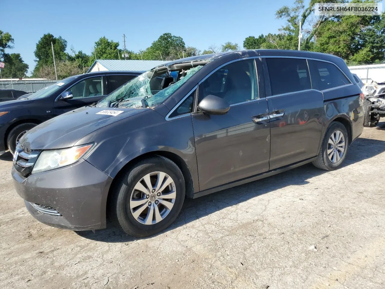 2015 Honda Odyssey Exl VIN: 5FNRL5H64FB036224 Lot: 58633464