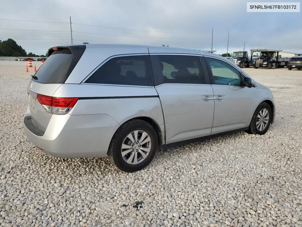 2015 Honda Odyssey Exl VIN: 5FNRL5H67FB103172 Lot: 60761054