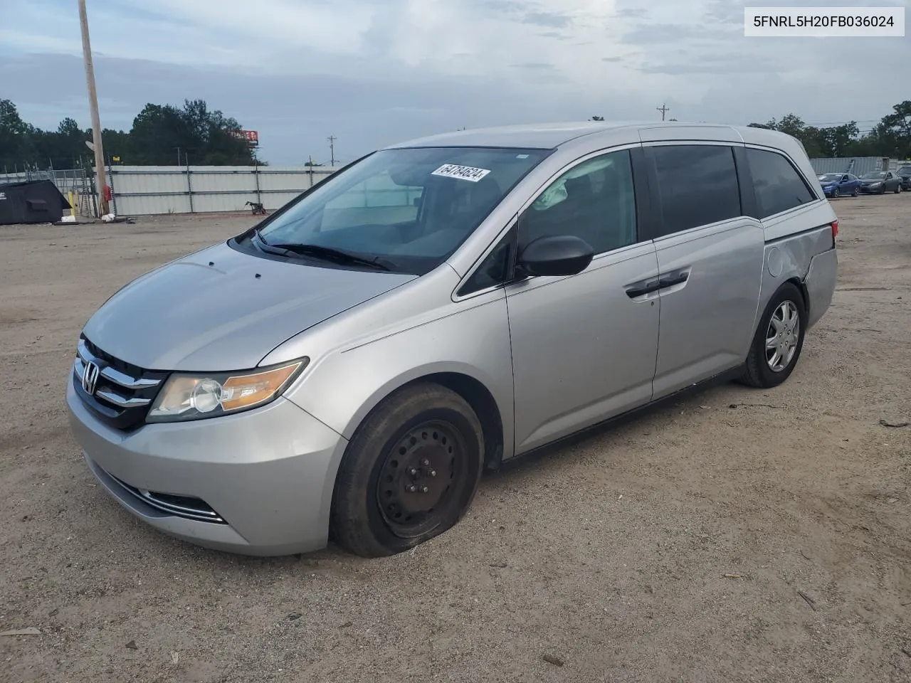 5FNRL5H20FB036024 2015 Honda Odyssey Lx