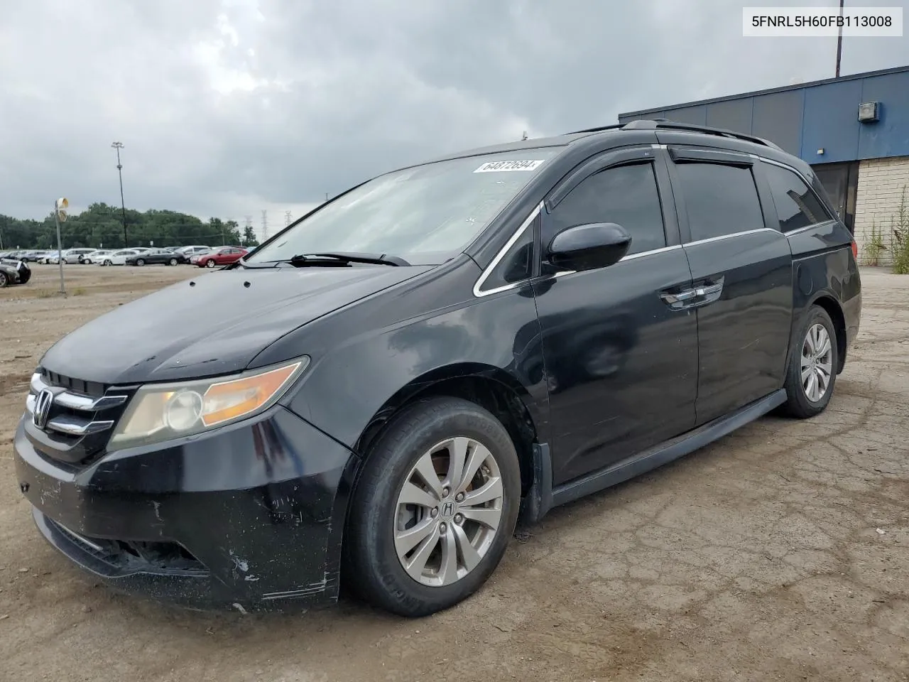 5FNRL5H60FB113008 2015 Honda Odyssey Exl