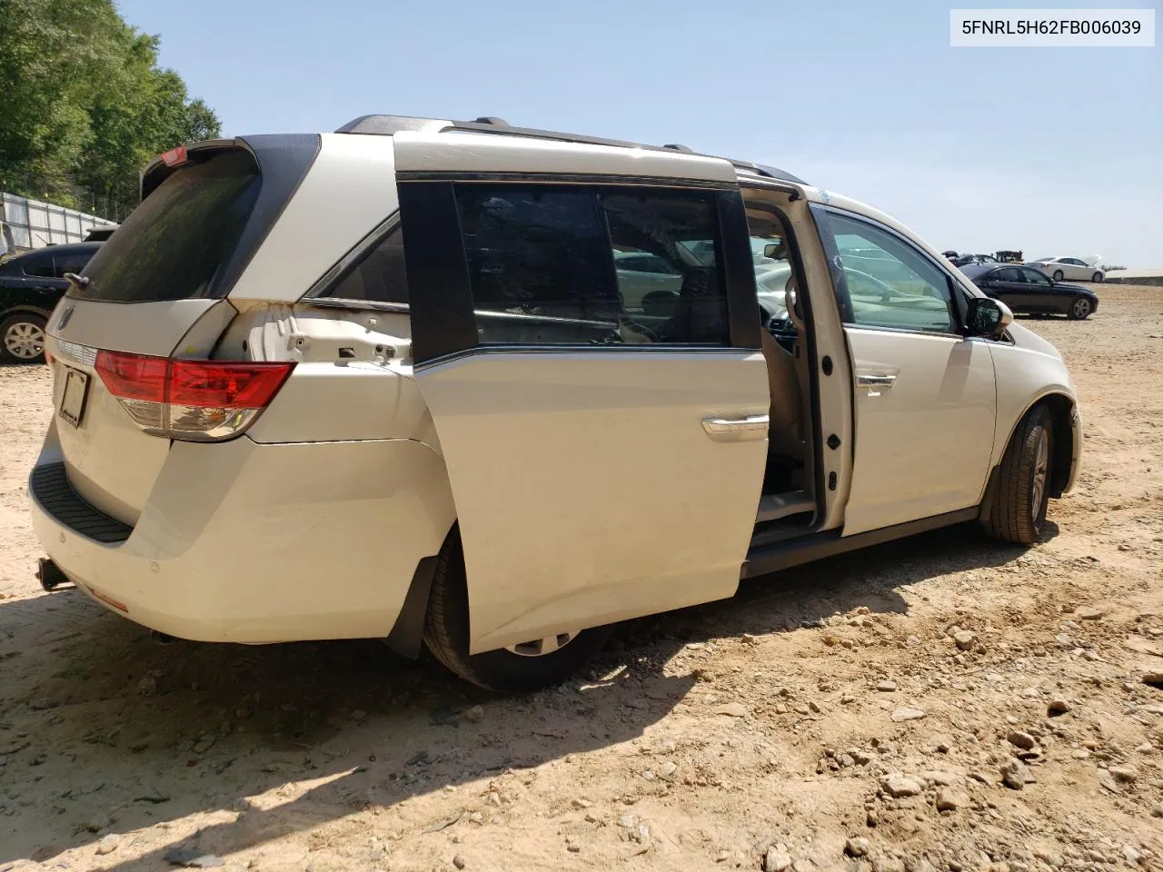 2015 Honda Odyssey Exl VIN: 5FNRL5H62FB006039 Lot: 66879204