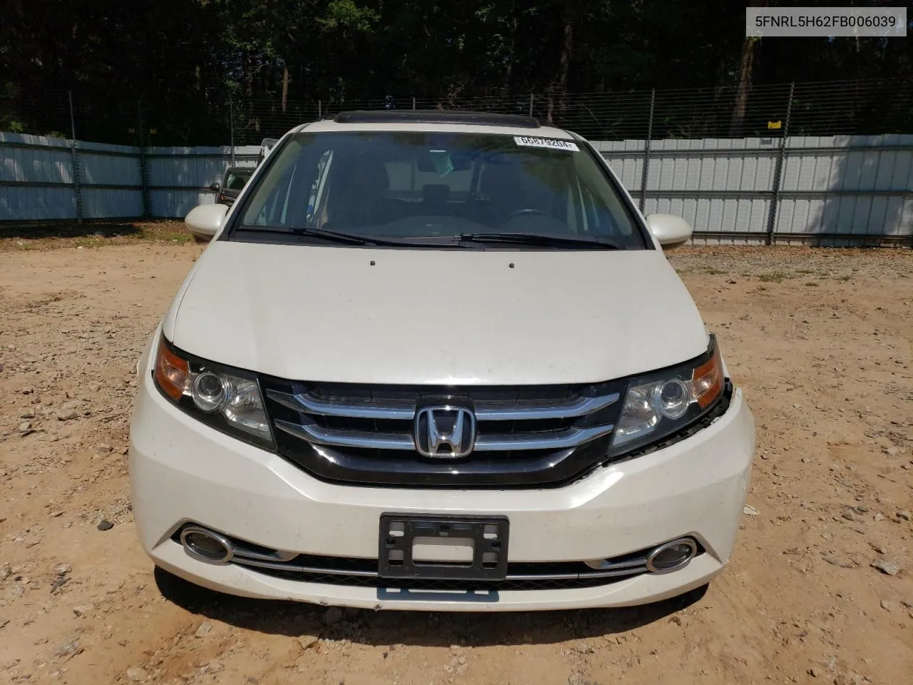 2015 Honda Odyssey Exl VIN: 5FNRL5H62FB006039 Lot: 66879204