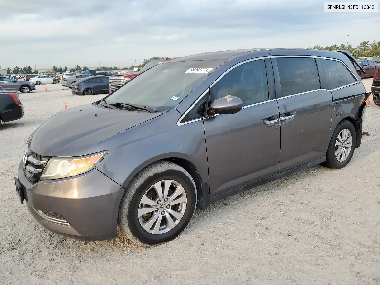 2015 Honda Odyssey Ex VIN: 5FNRL5H43FB113342 Lot: 68258764