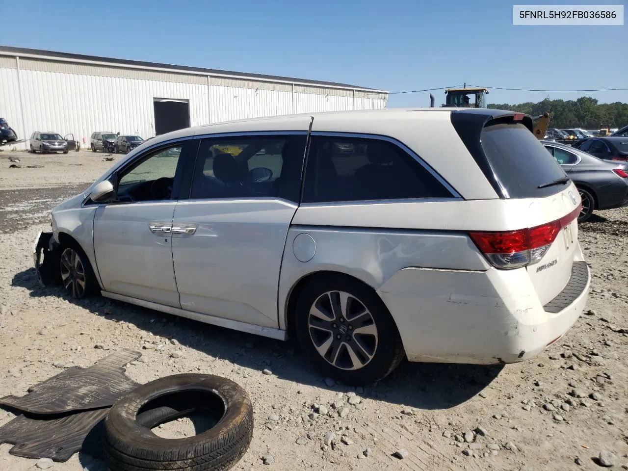 2015 Honda Odyssey Touring VIN: 5FNRL5H92FB036586 Lot: 68591264