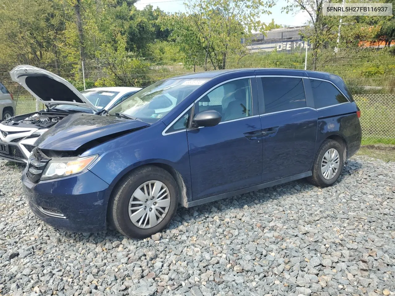 5FNRL5H27FB116937 2015 Honda Odyssey Lx