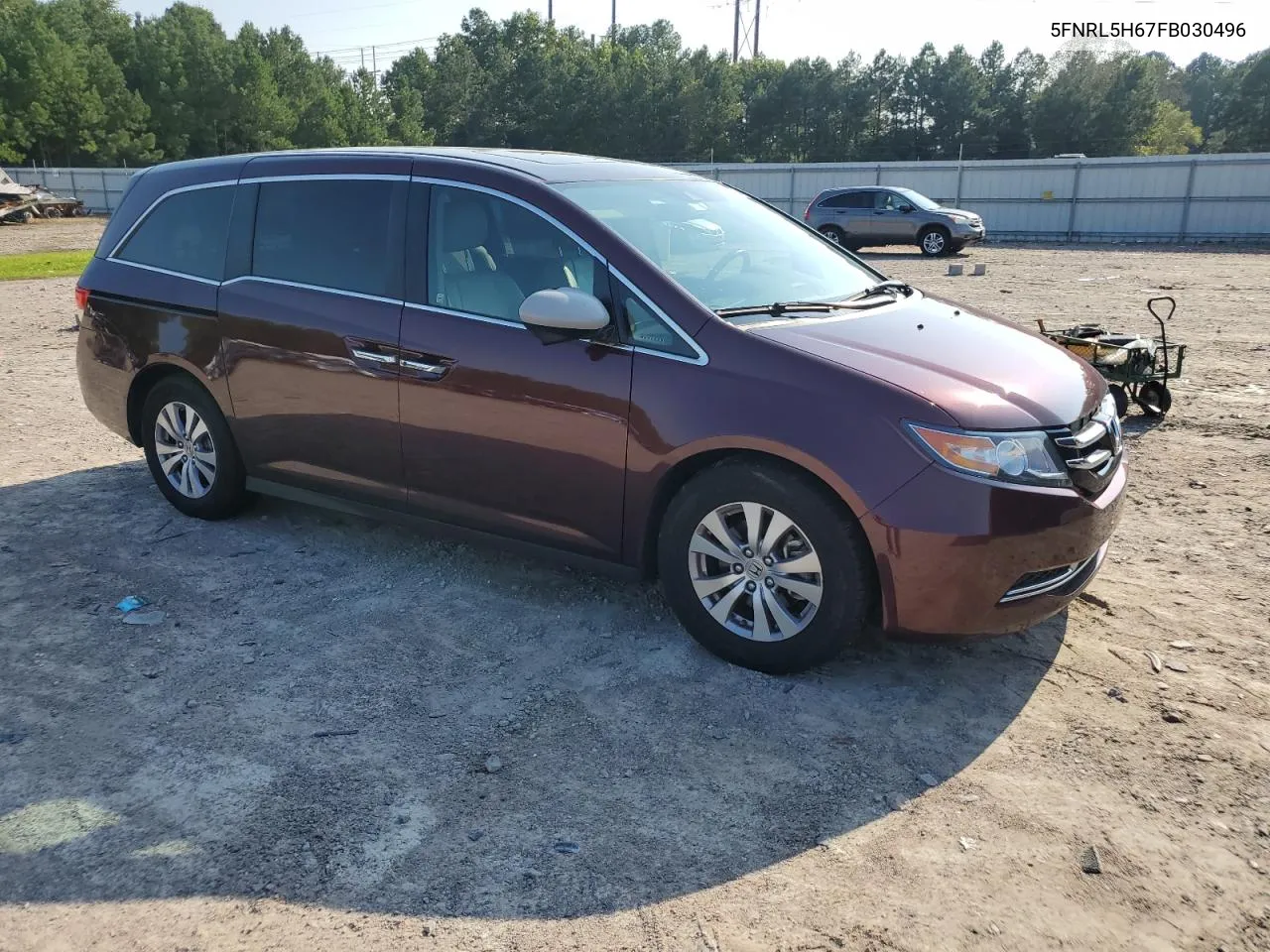 2015 Honda Odyssey Exl VIN: 5FNRL5H67FB030496 Lot: 68966064