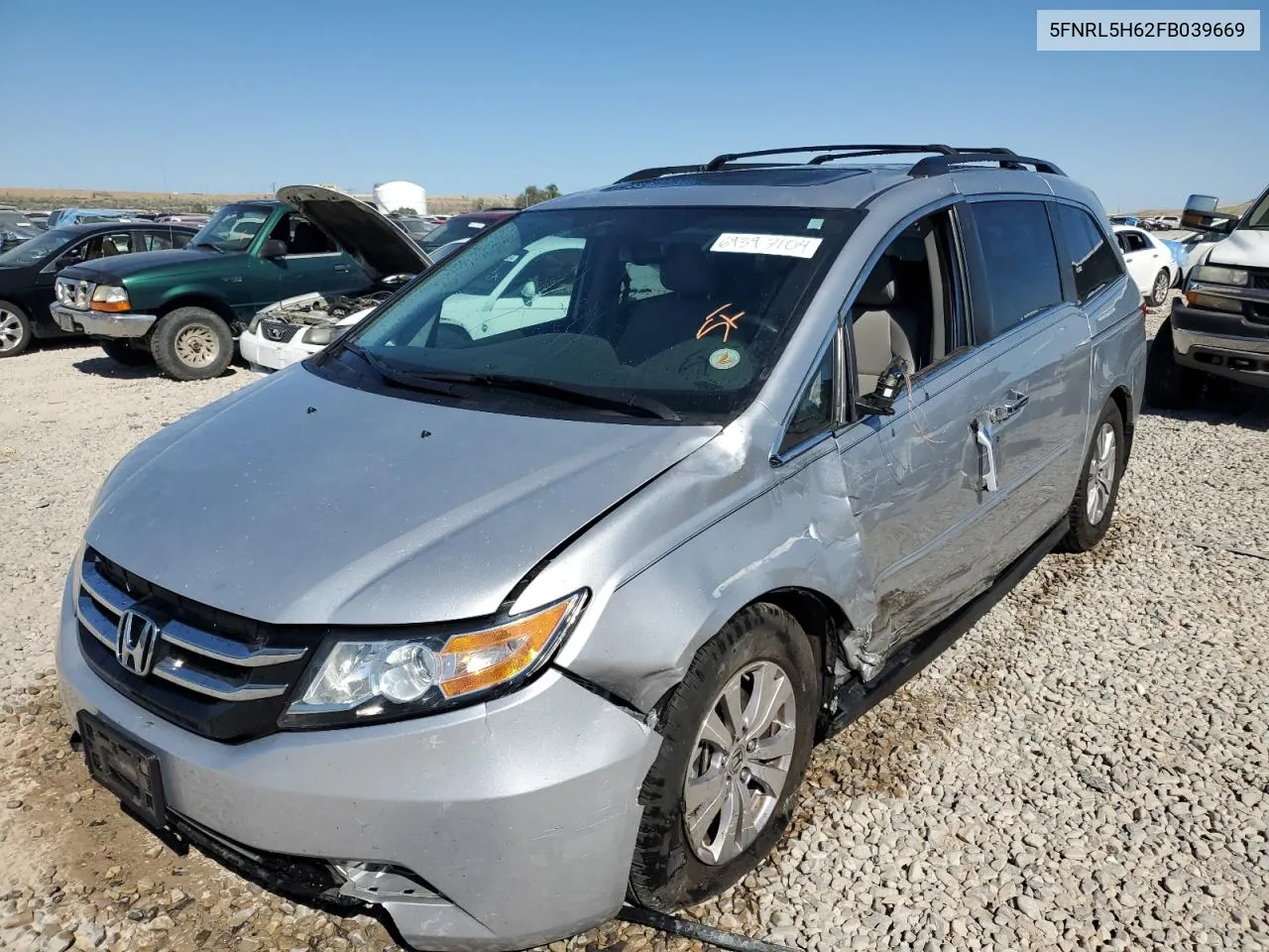 2015 Honda Odyssey Exl VIN: 5FNRL5H62FB039669 Lot: 69397104