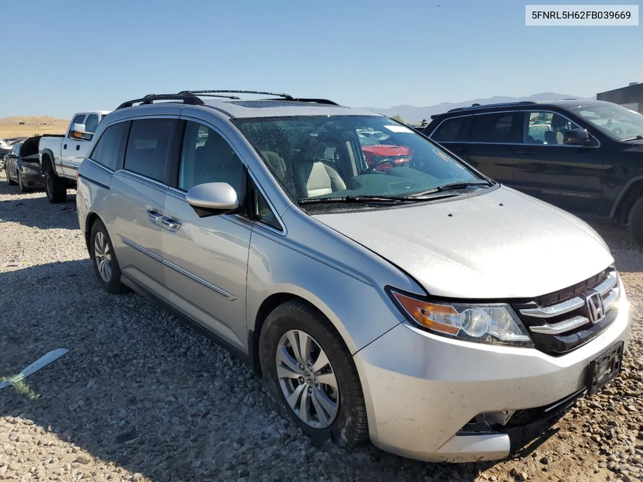 2015 Honda Odyssey Exl VIN: 5FNRL5H62FB039669 Lot: 69397104