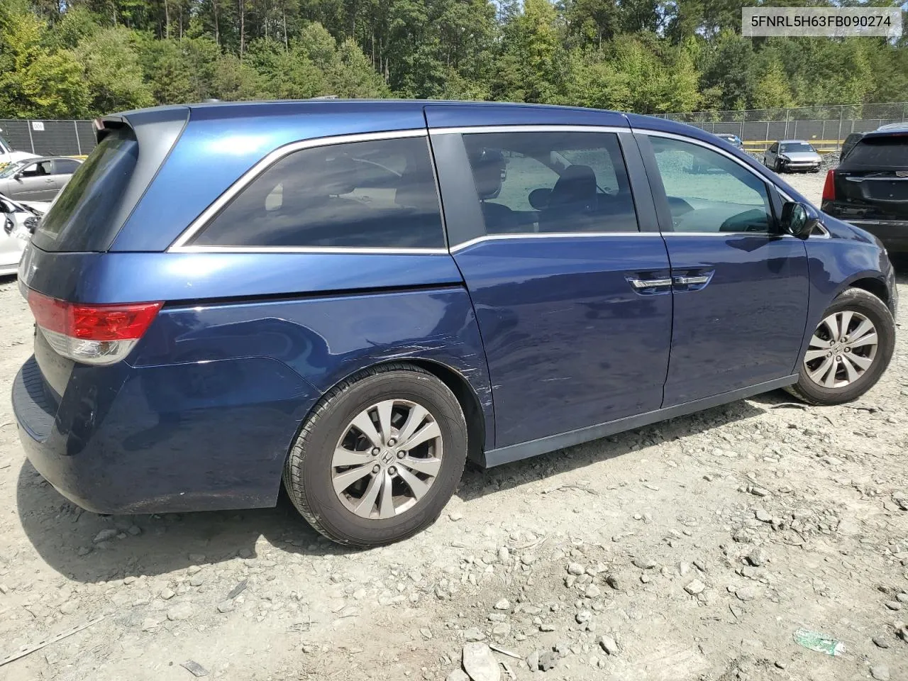 5FNRL5H63FB090274 2015 Honda Odyssey Exl