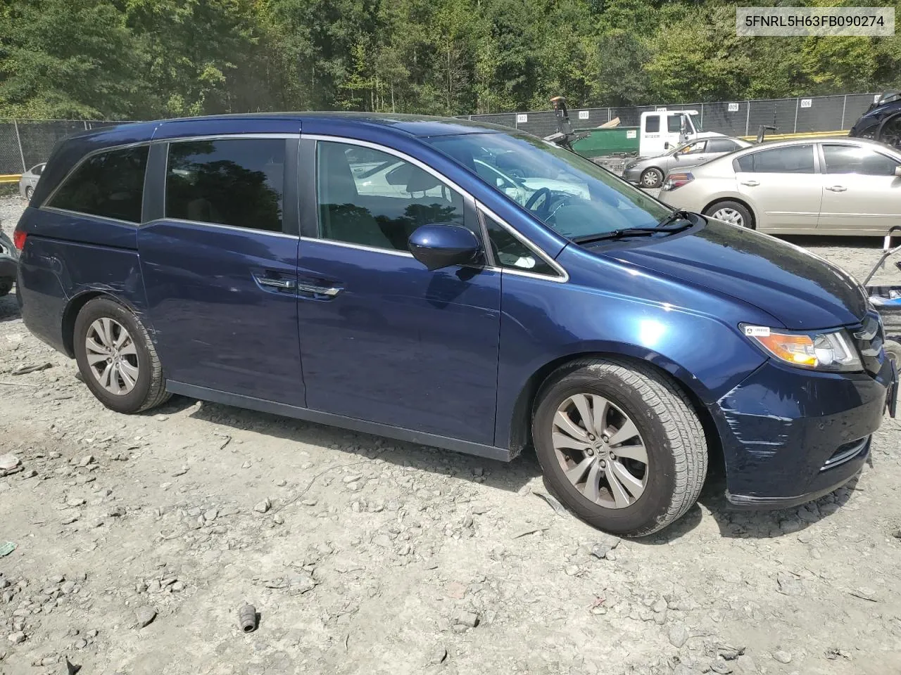 2015 Honda Odyssey Exl VIN: 5FNRL5H63FB090274 Lot: 70225544