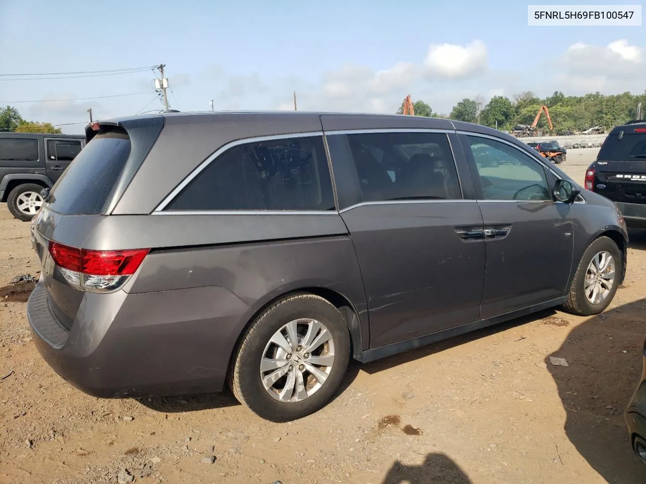 5FNRL5H69FB100547 2015 Honda Odyssey Exl