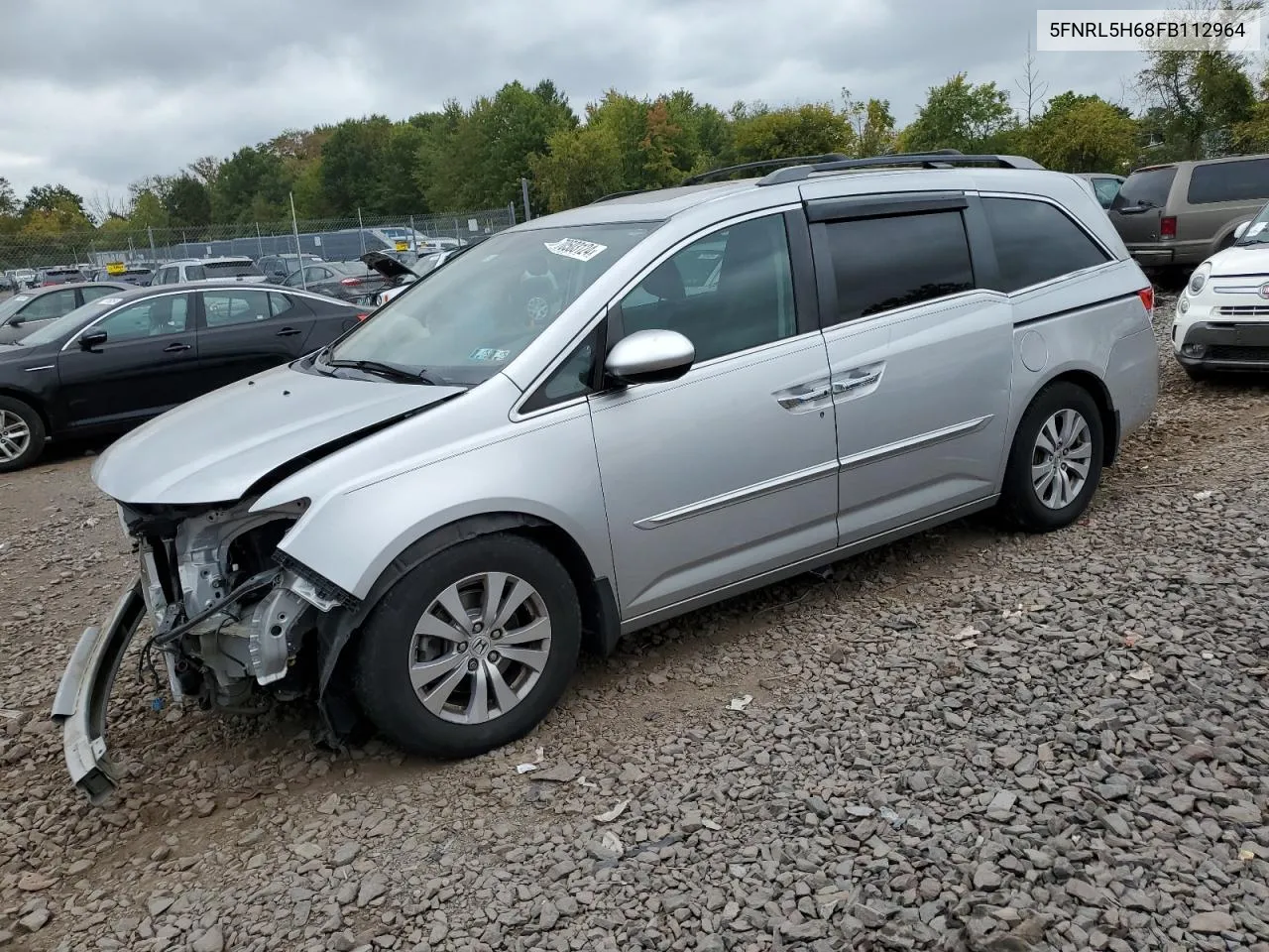 5FNRL5H68FB112964 2015 Honda Odyssey Exl