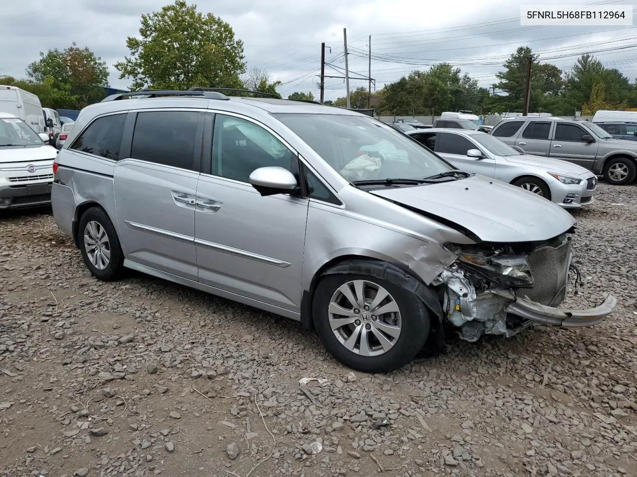 5FNRL5H68FB112964 2015 Honda Odyssey Exl