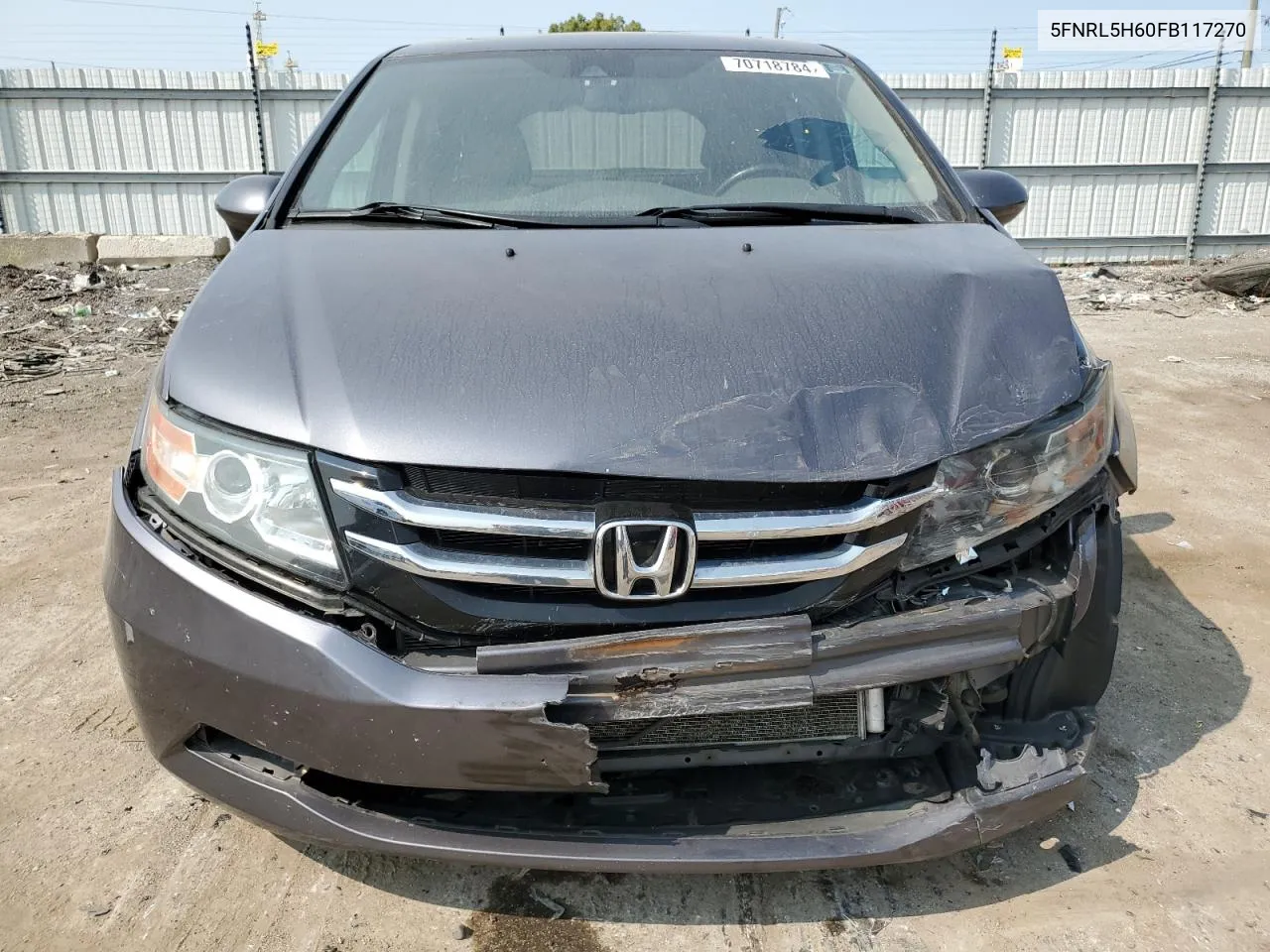 5FNRL5H60FB117270 2015 Honda Odyssey Exl