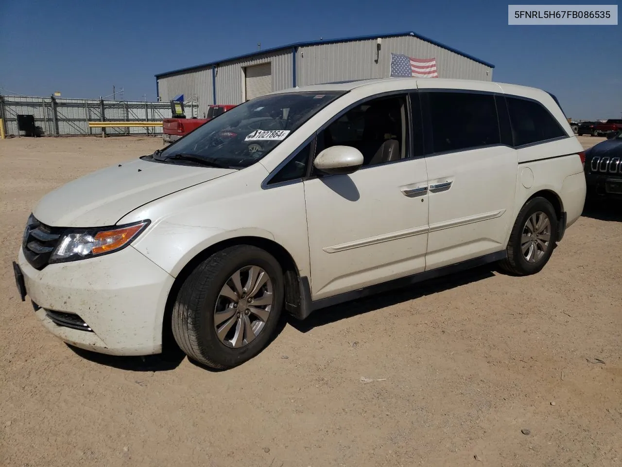 2015 Honda Odyssey Exl VIN: 5FNRL5H67FB086535 Lot: 71027864