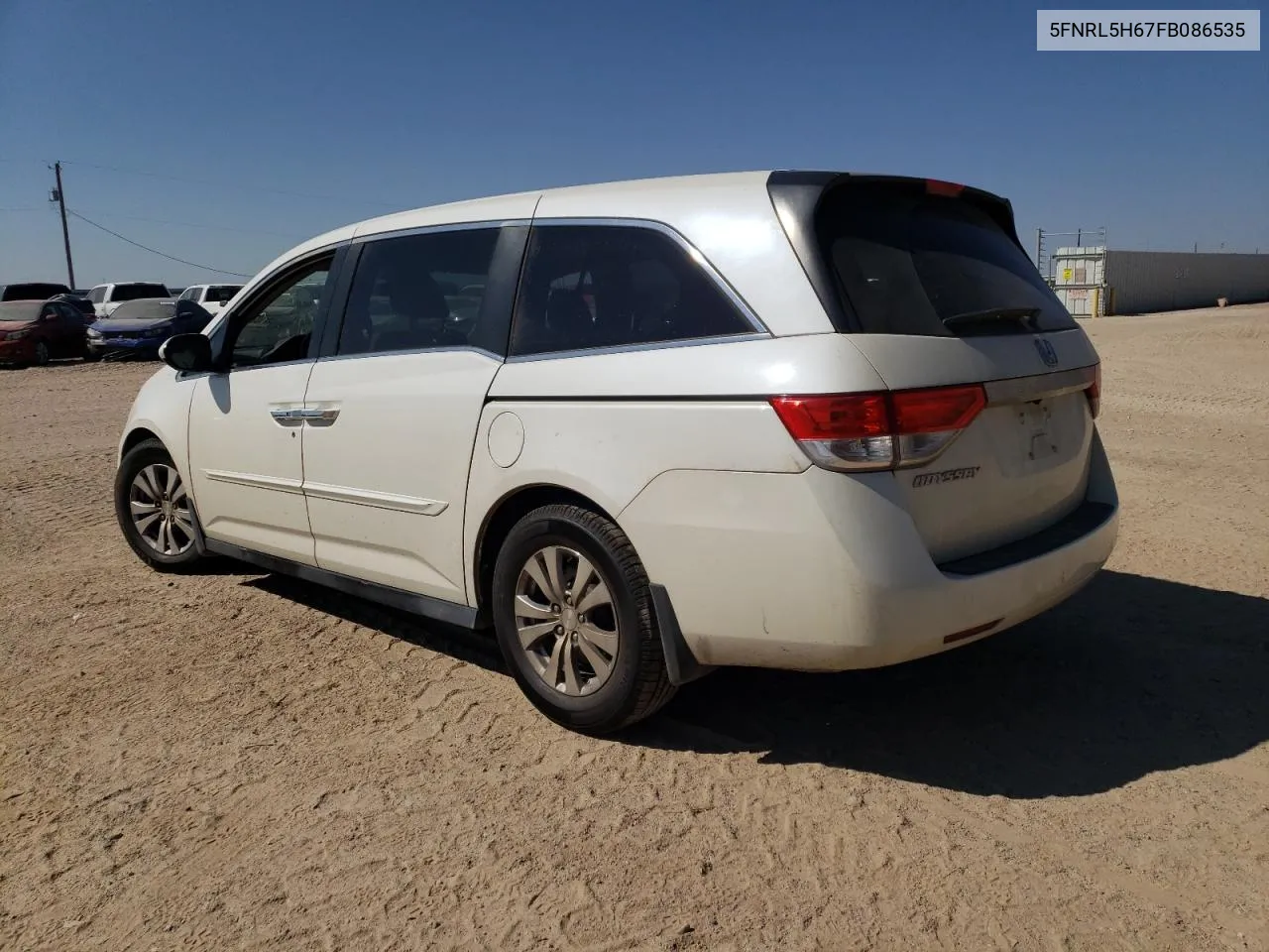 5FNRL5H67FB086535 2015 Honda Odyssey Exl