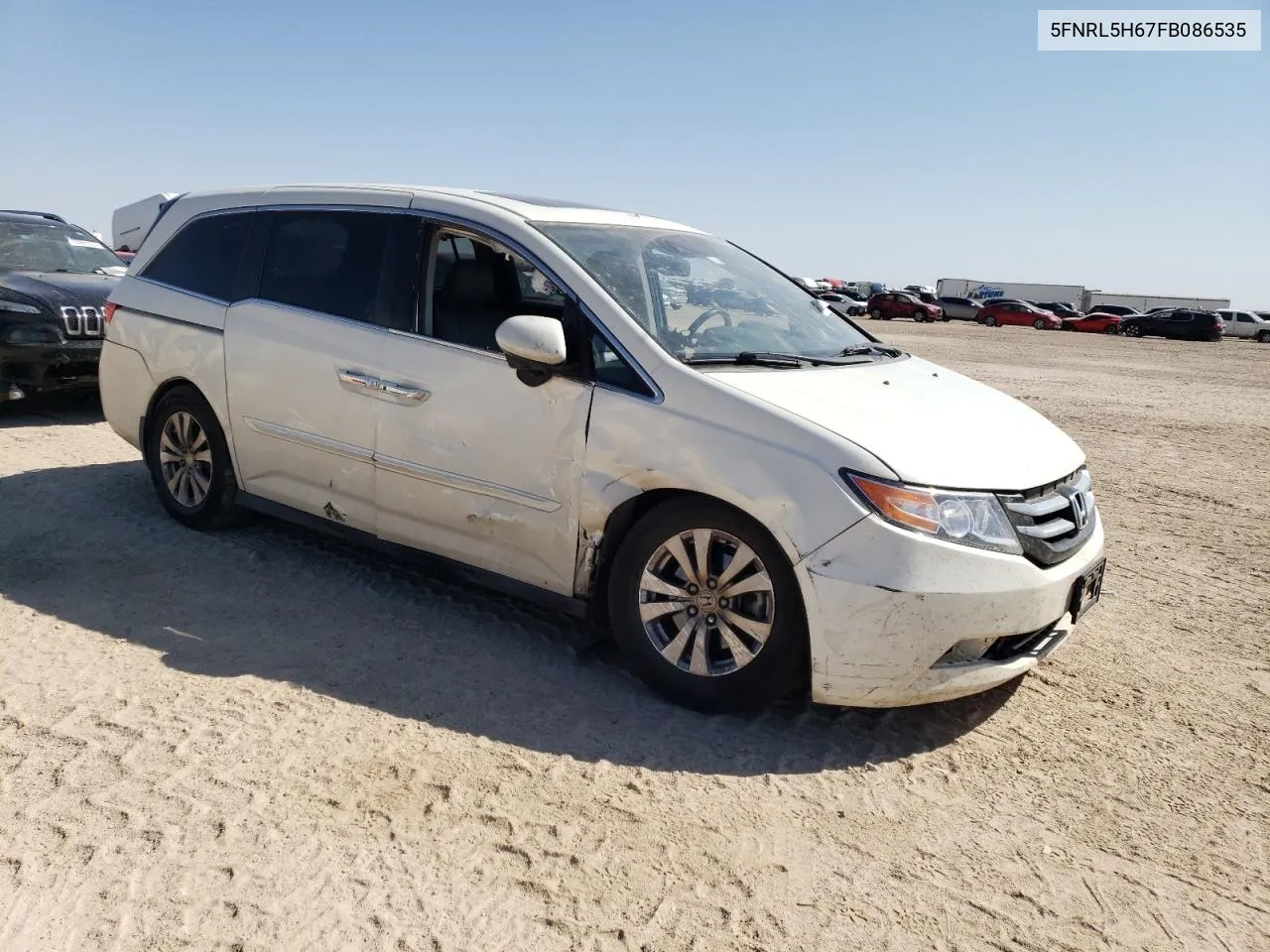 2015 Honda Odyssey Exl VIN: 5FNRL5H67FB086535 Lot: 71027864